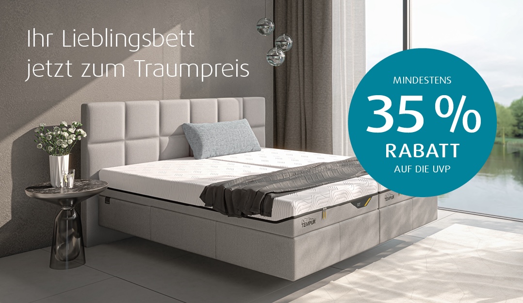 TEMPUR® Classic Boxspring Bett starr Aktions-Set – Bild 2