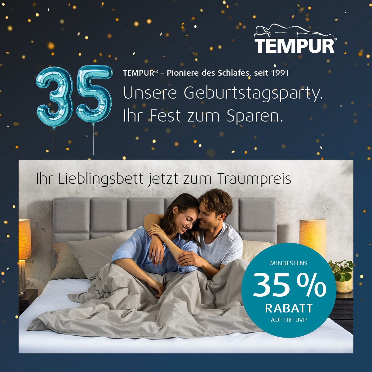 TEMPUR® Classic Boxspring Bett starr Aktions-Set – Bild 3